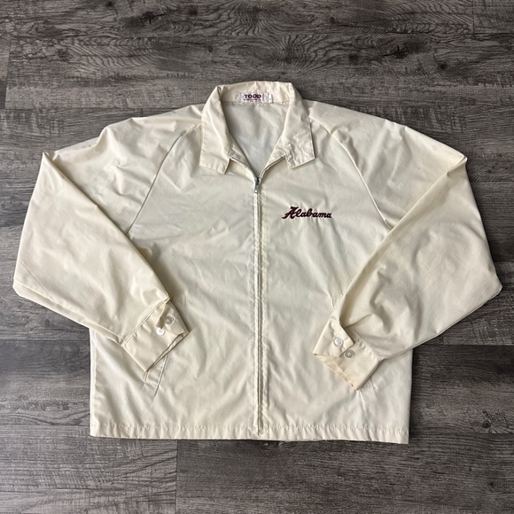 Vintage 70s 80s Todd Sportswear Alabama Crimson Tide Jacket Embroidered